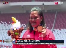 Rica Sabet Emas Lompat Jauh Asian Para Games 2018