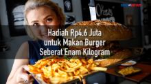 Hadiah Rp4,6 Juta untuk Makan Burger Seberat Enam Kilogram