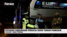 Antisipasi Corona, Petugas Cek Suhu Penumpang Bus AKAP di Ponorogo