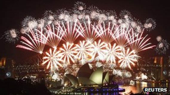 Perayaan tahun baru di seluruh dunia