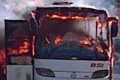 Bus terbakar, arus lalu...