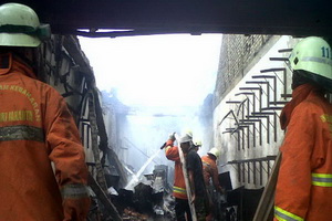 12 unit asrama Polres Serang terbakar