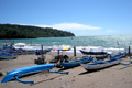 Objek wisata Pantai Pangandaran masih sepi