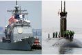 Kapal perang dan kapal selam nuklir AS bertabrakan