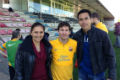 Donna Agnesia dan Darius bertemu Lionel Messi