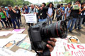 Jurnalis Papua demo kecam kekerasan terhadap pers