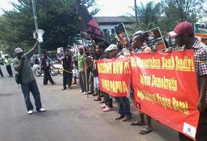 Mahasiswa Papua Bandung tuntut Papua Barat merdeka