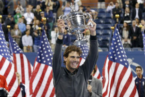Hempaskan Djokovic, Nadal juara