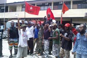 Aktivis Papua Merdeka digiring ke Polresta Jayapura
