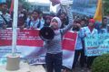 PLN Riau didemo mahasiswa