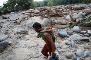 Banjir Wasior, 11 rumah rusak, 2 warga hanyut