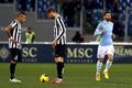 Buffon kartu merah, Lazio unggul sementara