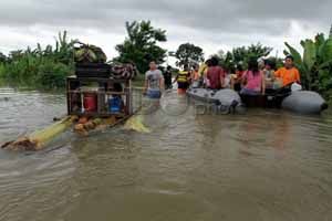 Sungai Cibeureum meluap, 700 rumah di Cilacap kebanjiran