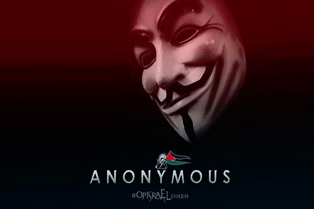 Pro-Gaza, hacker Anonymous jebol ratusan situs Israel