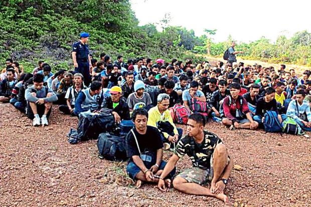 Diduga diselundupkan, 163 WNI ditangkap di Malaysia