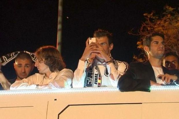Bale abadikan lautan fans Madrid