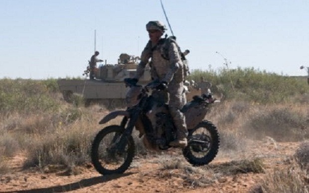 Sepeda motor listrik hybrid tentara