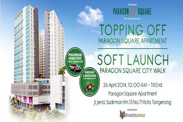 BroadbizAsia topping off apartemen Paragon Square