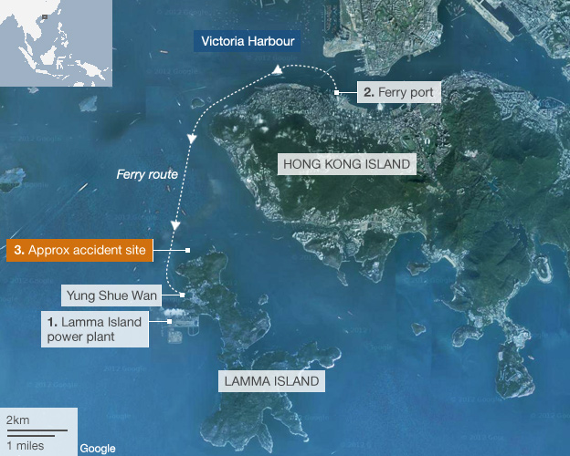 Dua kapal tabrakan di dekat Hong Kong, 12 hilang