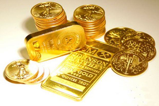 Harga emas Antam sepekan turun Rp1.000/gram