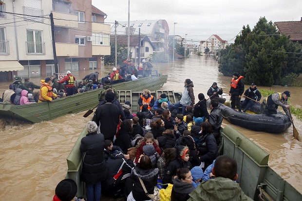 Rusia beri bantuan untuk korban banjir Serbia dan Bosnia