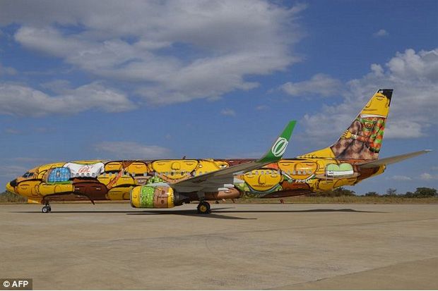 Desain Unik Pesawat Timnas Brazil