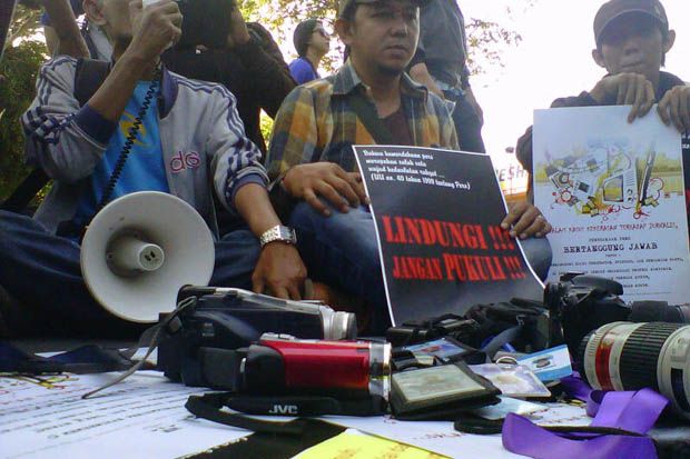 Jurnalis Malang Kecam Penganiayaan Wartawan Yogya