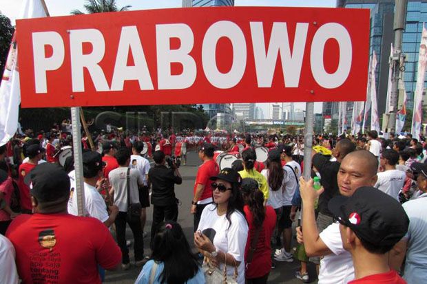 Buruh dan Parpol Koalisi Iringi Prabowo-Hatta ke KPU