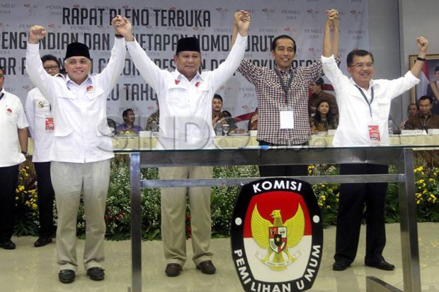 Garuda Bertengger di Kemeja Prabowo-Hatta