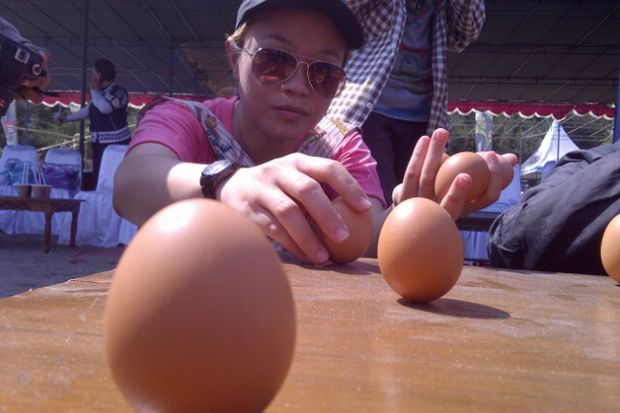 Peh Cun Ditutup dengan Ritual Mendirikan Telur