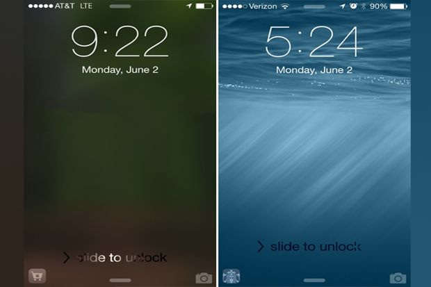 Lockscreen iOS 8 Beta Ada Aplikasi Berdasarkan Lokasi