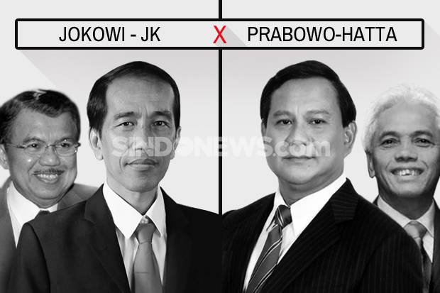 Jokowi-Prabowo Bersaing Ketat di Tujuh Kota Besar