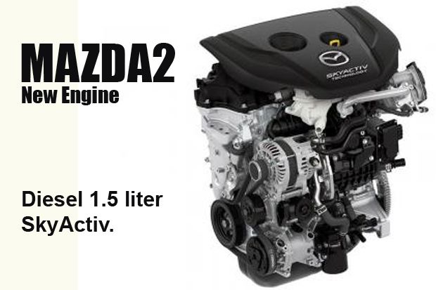 Mazda2 Generasi Baru Usung Mesin Diesel 1.5 Liter SkyActiv