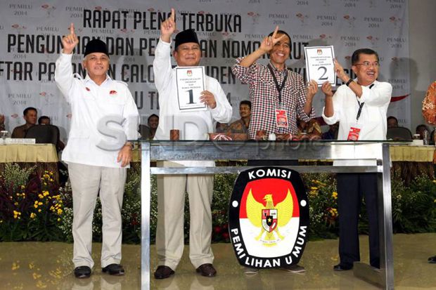 Hasil Penelitian LSN  Elektabilitas Prabowo-Hatta Salip Jokowi-JK