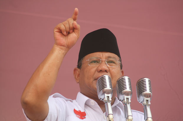 Prabowo Subianto Bantah Bakal Bagi-bagi Kekuasaan