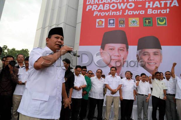 Prabowo Bilang Ada yang Berusaha Membajak Demokrasi
