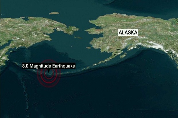 Gempa Besar Guncang Alaska dan Berpotensi Tsunami