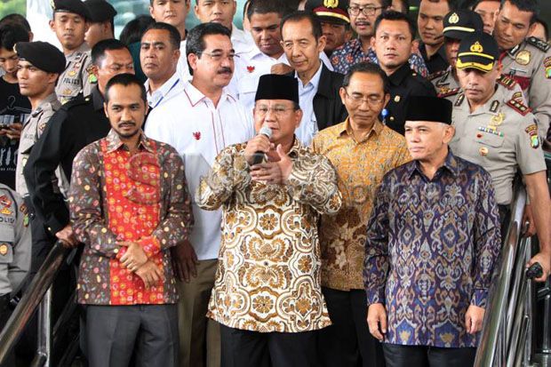 Obrolan Santai Prabowo-Hatta dan Abraham dkk di Kantor KPK