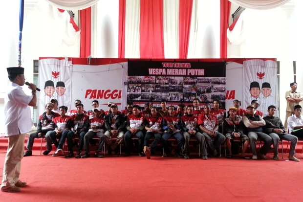 Vespa Merah Putih Tuntaskan Tour dJawa Untuk Prabowo-Hatta