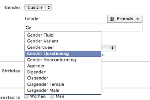 Facebook Rilis Fitur Pilihan Gender