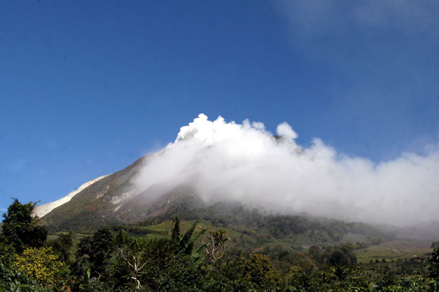 Gunung Sinabung Meletus, Tak Ada Korban Jiwa