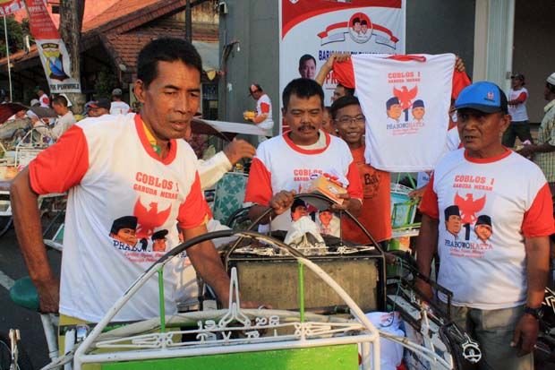 Tukang Becak Siap Menangkan Prabowo-Hatta