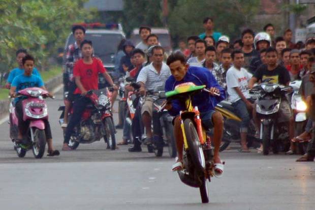 Aksi Balapan Liar Resahkan Warga Sinjai