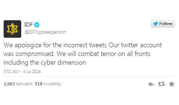 Hacker Serang Twitter Militer Israel