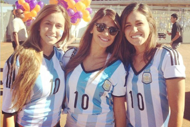 Istri Messi Rayakan Kemenangan Argentina