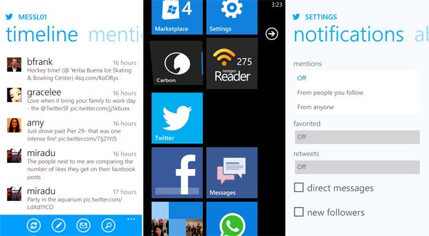 Twitter Update Aplikasi Windows Phone