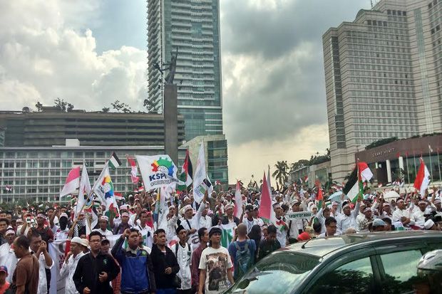 Ribuan Orang Gelar Aksi Peduli Palestina