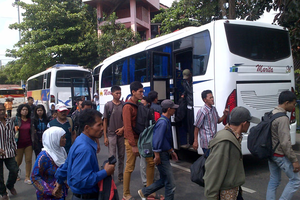 Kampung Rambutan sudah Berangkatkan 492 Bus Mudik