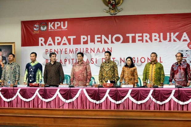 KPU Tetapkan Hasil Akhir Rekapitulasi Pilpres 2014