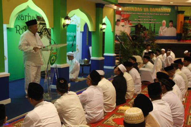 Gubernur Sumsel Tutup Safari Ramadan di Griya Agung